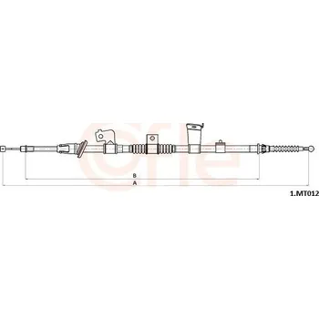 Auto-moto Lanovod parkovací brzdy COFLE 1MT012
