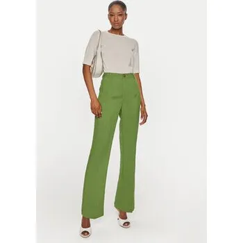 Dámské kalhoty United Colors Of Benetton Kalhoty z materiálu 47OZDF06F Zelená Regular Fit 40