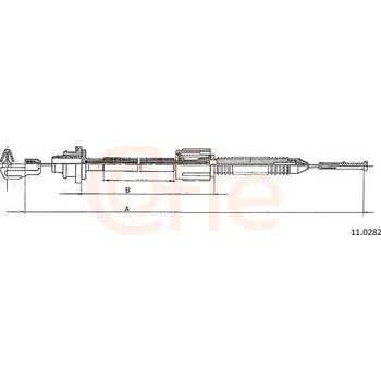 Lanko parkovací brzdy Lanko plynu COFLE 11.0282