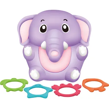 Hračka pro nejmenší Slon s kroužky do vany 13 cm