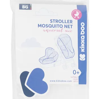 KIKKABOO Moskytiéra na kočárek univerzální White