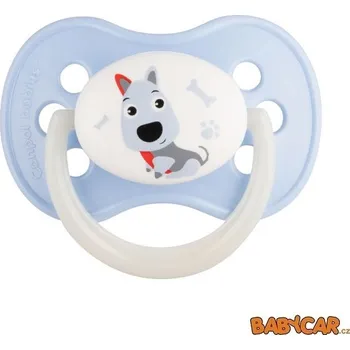 CANPOL BABIES latexový dudlík třešinka ANIMALS 0-6m 1ks Pejsek
