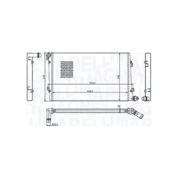 Chladič motoru Chladič, chlazení motoru MAGNETI MARELLI 350213218100