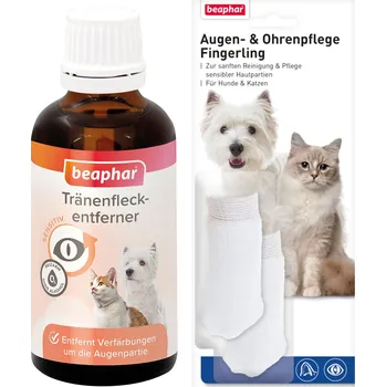 Odstraňovač skvrn beaphar Sensitiv odstraňovač skvrn pod očima 50 ml + návlek na prst GRATIS