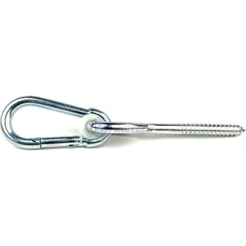 Zahradní houpačka Hák houpačkový kyvný s karabinou 10,6x230mm