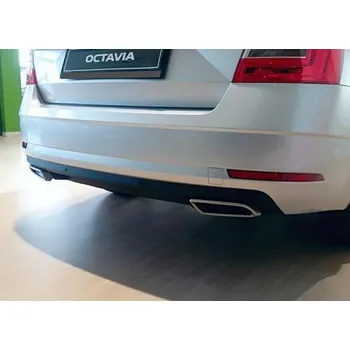 Koncovka výfuku Milotec "Dummy" koncovky výfuku pro Škoda Octavia III, r.v. 2013-2017, Alu brush