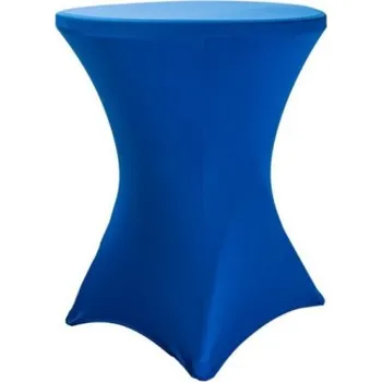 Napínací potah Elastický ubrus PRO na koktejlový stůl 70-80 cm (300 g/m2) Barva: modrá