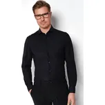 Pure by Hatico Funkční košile Pure Slim Fit "Functional" s extra prodlouženým rukávem - černá velikost: 40, délka rukávu: extra prodloužený rukáv