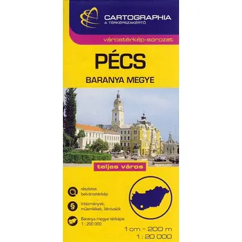 Cartographia Budapest plán Pécs 1:20 t.