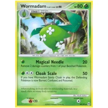 Sběratelská karetní hra Pokémon AR 049/099 Wormadam Plant Cloak Lv.46 - Arceus Stav: Excellent, Verze: NORMAL