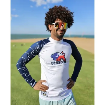 Potápěčské vybavení Lycra BEJKROLL Raglan style dlouhý rukáv - blue / white L