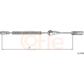 Lanko parkovací brzdy Tažné lanko, parkovací brzda COFLE 11.5763