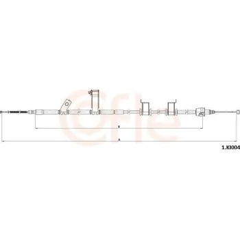 Auto-moto Lanovod parkovací brzdy COFLE 1.KI004