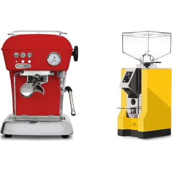 Kávovar Ascaso Dream ONE, Love Red + Eureka Mignon Specialita, CR yellow