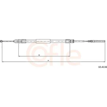 Autodíl Tažné lanko, parkovací brzda COFLE CFE10.4136