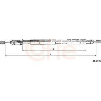 Lanko parkovací brzdy Tažné lanko, parkovací brzda COFLE 10.6026