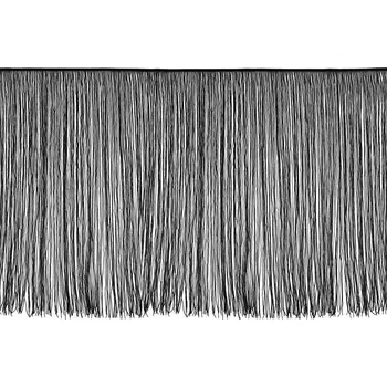 Galanterie Třásně extra dlouhé 70 cm METRÁŽ BAREVNÁ - 8 černá