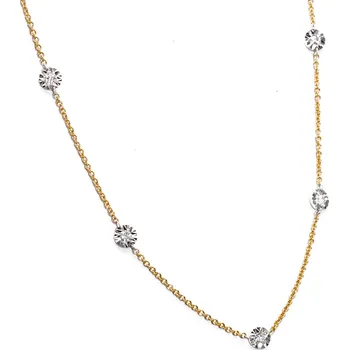 Náhrdelník Stuchlík zlatý náhrdelník s diamanty 5 hvězd 30342