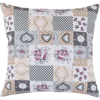 Polštář Bellatex Polštářek DITA 45x45 cm, 55/408, patchwork love