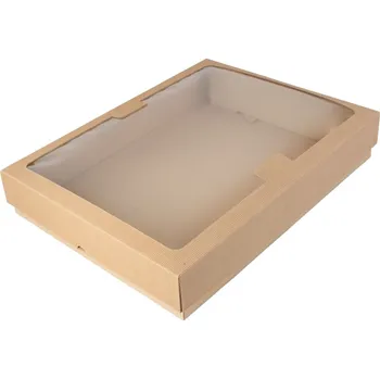 Jednorázové nádobí Think`n green Box o oknem 315/240/70mm 10ks