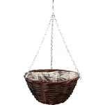 Obal s plastem závěsný hnědý - dia 32 x 16 cm