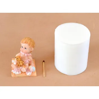 Silikonová forma Miminko s hračkami I - 43 x 50 x 55 mm