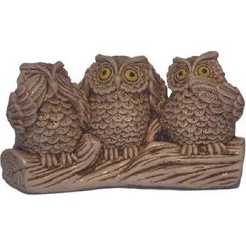 Silikonová forma - Tři sovičky 100 x 35 x 50 mm