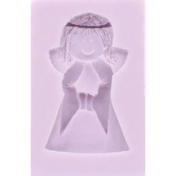 Silikonová forma - ozdoba-reliéf Andělka 1 - 40 x 73 mm