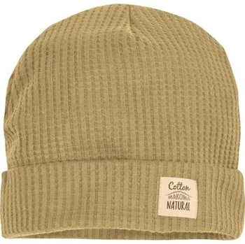 Kojenecké oblečení Makoma Waffel čepička CAMEL - 62