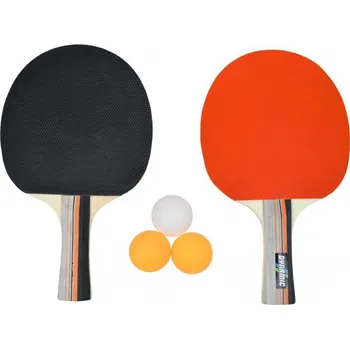 Pingpongová pálka Set na pingpong RULYT 3ST-02, 2 x raketa, 3 x míč