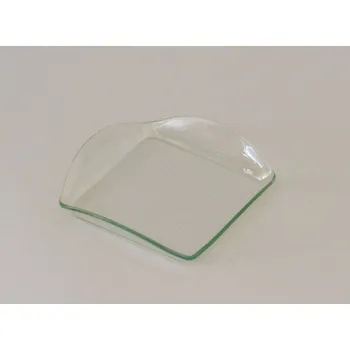 Svícen Skleněný svícen - čtvercový s kruhy