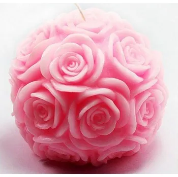 Silikonová forma - Koule - růžičky prům. 100 x 90 mm