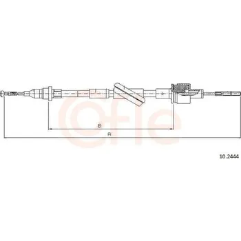 Auto-moto Tažné lanko, ovládání spojky COFLE 10.2444