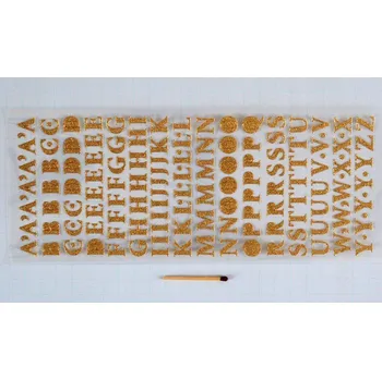 samolepka Samolepky - Třpytivá PÍSMENA STŘÍBRNÁ