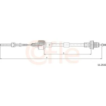 Auto-moto Tažné lanko, ovládání spojky COFLE 11.2532