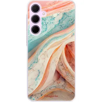 Pouzdro na mobilní telefon Odolné silikonové pouzdro iSaprio - Orange and Blue - Samsung Galaxy A55 5G