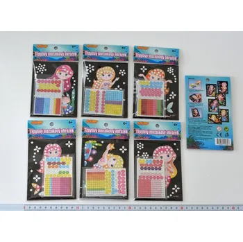 samolepka Třpytivý obrázek MINI mořská panna č. 12