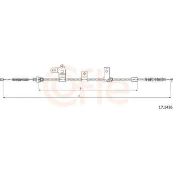 Auto-moto Tažné lanko, parkovací brzda COFLE 92.17.1436