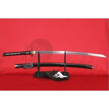 Replika zbraně Dellinger Katana KOHAKU z uhlíkové oceli AISI 1095 - reálný hamon Dellinger®