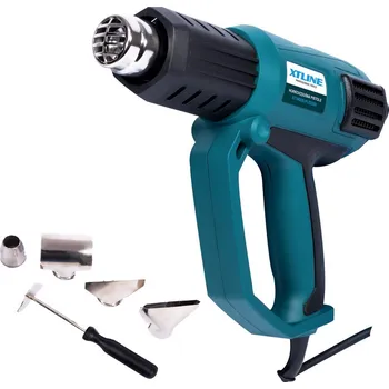 Horkovzdušná pistole XT line XTLINE Horkovzdušná pistole s regulací 2000 W XT106220 + příslušenství 5 dílů