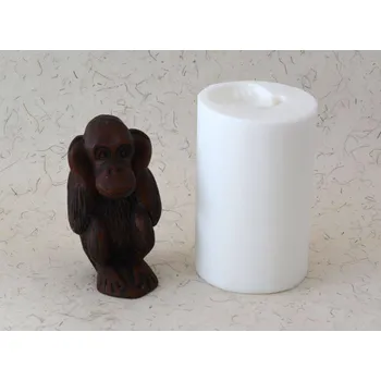 Silikonová forma - Opice NESLYŠÍM 65 x 65 x 110 mm