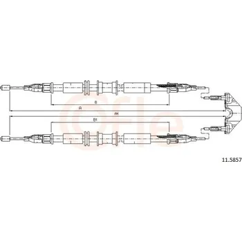 Autodíl Tažné lanko, parkovací brzda COFLE 92.11.5857