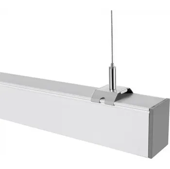 LED LINEÁRNÍ ZÁVĚSNÉ SVÍTIDLO 40W, 3590LM, 4000K, STŘÍBRNÉ, STMÍVATELNÉ