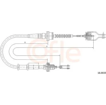 Spojka Tažné lanko, ovládání spojky COFLE 18.0035