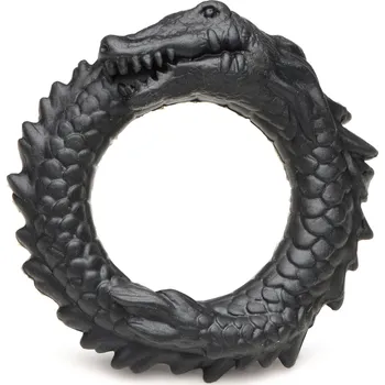 Creature Cocks Black Caiman Silicone Cock Ring