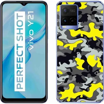 Pouzdro na mobilní telefon Gelový kryt mmCase na Vivo Y21/Y21s/Y33s - maskáčový vzor 6