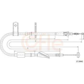 Auto-moto Tažné lanko, parkovací brzda COFLE 92.17.5042