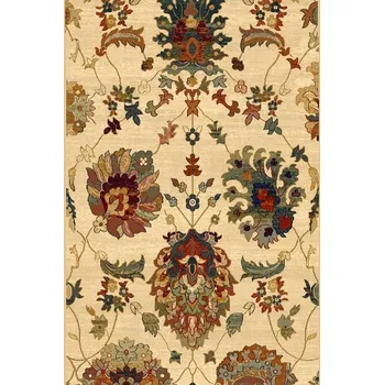 Koberec Běhoun vlněný Dywilan Superior Latica Krémový Rozměr: 66 cm