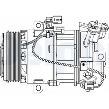 Klimatizace automobilu Kompresor, klimatizace DELPHI CS20550