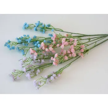 umělá květina Canea Polsko Umělé květy - Gipsophila - Nevěstin závoj MODRÝ